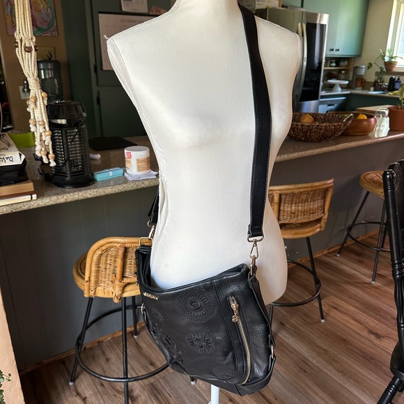 Desigual Black Hobo Bag - Picture 3 of 7